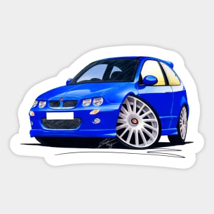 MG ZR Blue Sticker